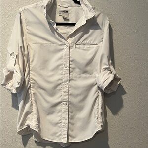 REI Women's White UPF 30+ Outdoor Shirt Long sleeves/ Tab Sleeves
Hiking
SZ Lg